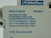 Ferraz Shawmut USCC1I-DC24 Fuse Holder 30A 24VDC 1-Pole 14-6AWG 14-10AWG USED