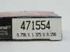 Federal Mogul 471554 Oil Seal 0.75" ID x 1.375" OD x 0.25" W NEW