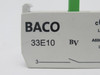 BACO 33E10 Contact Block 1NO 240V 3A USED