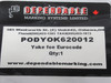 Dependable Marking Systems PODYOK620012 Yoke for Eurocode Stamp Printer 2" L NWB