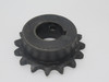 Generic 40-16 Roller Chain Sprocket 1" Bore 16 Teeth 40 Chain 1/2" Pitch USED