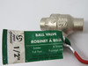 Aqua Dynamic 1107-503 1/2" Ball Valve 600PSI Brass Female NOP
