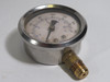 Generic Pressure Gauge  0-160psi 2-1/2" Dial 1/4" NPT Bottom Port USED