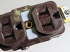 Hubbell HBL5262 Duplex Receptacle Brown 15A 125V 2 Pole 3 Wire Missing Tabs USED
