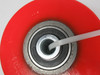 Generic Red Caster Wheel 4" OD 1/2" ID 2-1/8" W C/W 6203RS-C3 SHELF WEAR NOP