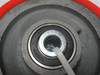 Generic Red Caster Wheel 5" OD 1/2" ID 2" W C/W 6203RS-C3 Bearing USED
