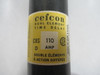 Cefcon CRS-110 Dual Element Time Delay Fuse 110A 600V USED