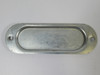 Crouse-Hinds 480 Steel Conduit Body Cover 1-1/4" Form 8 *No Screws* USED