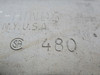 Crouse-Hinds 480 Steel Conduit Body Cover 1-1/4" Form 8 *No Screws* USED