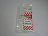 Brady Y244632 Lockout Tags C/W 7" Cable Ties 5-Pack S38655 ! NWB !