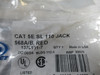 Amp Netconnect 1375191-7 Jack Cat 5E SL 110 568A/B Red ! NWB !