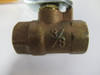 Watts Regulator Ball Valve 3/8” 400WOG 3-7/8" Length USED