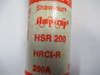 Gould Shawmut HSR-200 Amptrap HRCI-R Fuse 200A 600V 200k A.I.R USED