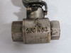 MTC 200-WOG Ball Valve 3/8 Female 2"-W 4.5"-Handle USED