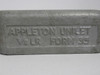 Appleton Unilet LR-50A 1/2 Inch LR Conduit Body USED