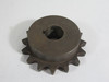Martin 60B16-1-1/8 Roller Chain Sprocket 1-1/8" Bore 16T 60 Chain 3/4"P USED