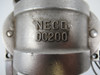 Neco DC200 Cam Lock Coupling 2" 250 psi 316 SS USED