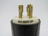 Pass & Seymour L1730P Turnlok Plug 30A 600V 4W 3P No Rubber Cover USED