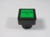 IDEC LW7L-M1-G Green Square Push Button Operator "VACUUM PUMP ON" USED