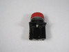 General Electric CR104PBG91R2 Red Push Button w/ Boot 1NO/1NC USED