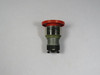 Siemens 3SB3500-1CA21 Red Mushroom Push Button Operator USED