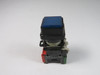 Square D D1Y3O-Z23B Blue Square Push Button 1NO/1NC USED