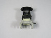Hafner BA22201 Black Mushroom Push Button Operator w/ Mounting Base USED
