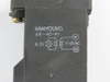 Hanyoung AR-40-A1 Indicator Light Base 6.3V 110VAC USED