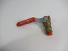 M.A Stewart and Sons B-3 Brass Ball Valve 1/4” 1/2 psi C/W Tube Piece USED
