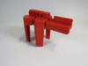Brady BS07A-RD 4-Legged Ball Valve Lockout Red ! NOP !