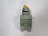IDEC ASLW29911D-A-12V Amber Illuminated Selector Switch 12V 1NO/1NC 2-Pos USED