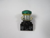 Siemens 3SB3501-6AA40 Green Indicator Light w/ Smooth Lens USED