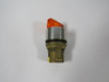 Allen-Bradley 800EM-LSM35 Amber Illuminated Selector Switch 3-Position USED