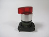 Allen-Bradley 800EM-LHM24 Red Lever Selector Switch 2-Position USED