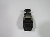 General Electric CR104A8222 Black Mushroom Push Button 2NO/2NC USED