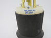 Hubbell HBL2321CN Twist-Lock Male Plug 20A 250V 3W 2P USED