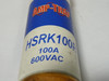 Ferraz Shawmut Amp Trap HSRK100R Class RK1 High Speed Fuse 100A 600V USED