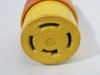 Pass & Seymour L1820-C Yellow Connector 20A 120/208V 4W 4P PAINTED USED