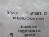 Iberville 38-V2-CP #38 Flexible Conduit Strap 3/8" Lot of 16 *Open Bag* NWB
