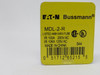 Eaton Bussmann MDL-2-R Glass Acting Fuse 2A 250/125VAC 5-Pack DMG Case NEW