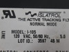 Islatrol I-105 Normal Mode Active Tracking Filter Module 120VAC 50/60Hz USED