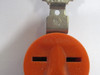 Bryant 5661 Orange Receptacle 15A 250V 3W 2P USED