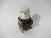 Allen-Bradley 800T-PT16W Ser. N White Push to Test Pilot Light 1NO 1NC USED