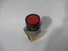 APT LA39-A1-11R Red Momentary Push Button 1NO 1NC 24VDC 23VAC USED