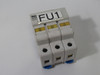 Ferraz Shawmut USM3I Yellow/Orange Indicator Fuse Holder 30A 600V 3 Pole USED