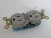 Leviton BR15-GY Blue Base Duplex Receptacle 15A 125V 3W 2P USED