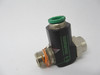 Numatics 3FPRN12 Right Angle Flow Control Valve 3/8" NPT 3/8" Tube USED