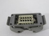 Harting 09330102601 HAN-10-E-M 10 Pin Connector w/2 Latch Enclosure USED