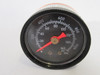 Generic Black Plastic Pressure Gauge 0-160PSI 0-1200kPa 1-5/8" 1/8"NPT USED
