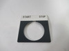 Allen-Bradley 800T-X549 Ser. A Metal Pushbutton Legend Plate START-STOP ! NWB !